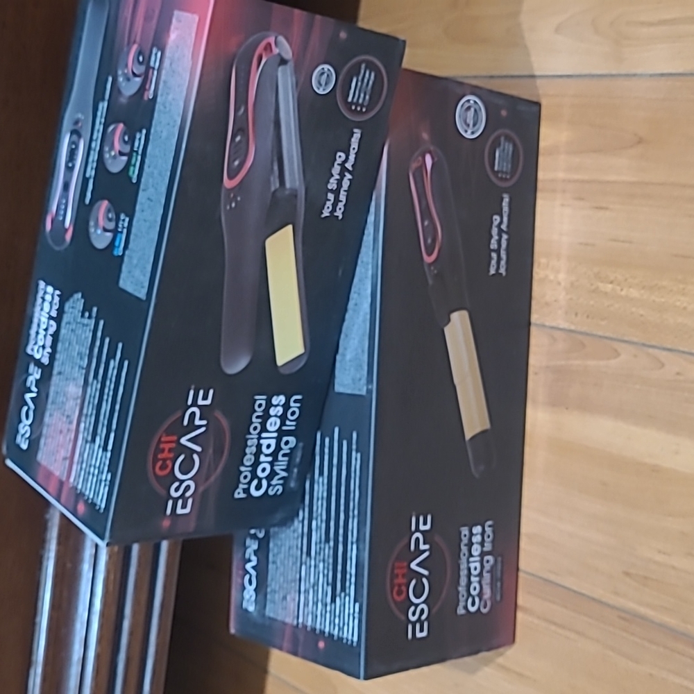 Cordless portable chi curling and flat iron great for fast touch ups